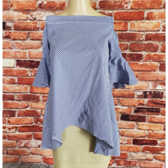 Lucy Paris Off Shoulder Blouse M NWT - Picture 2 of 4